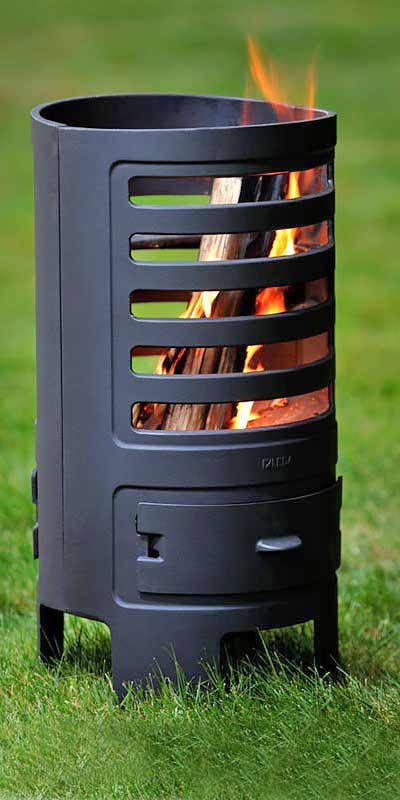 LEDA OutFire Guss Feuerturm bei Kaminstudio Wenzel